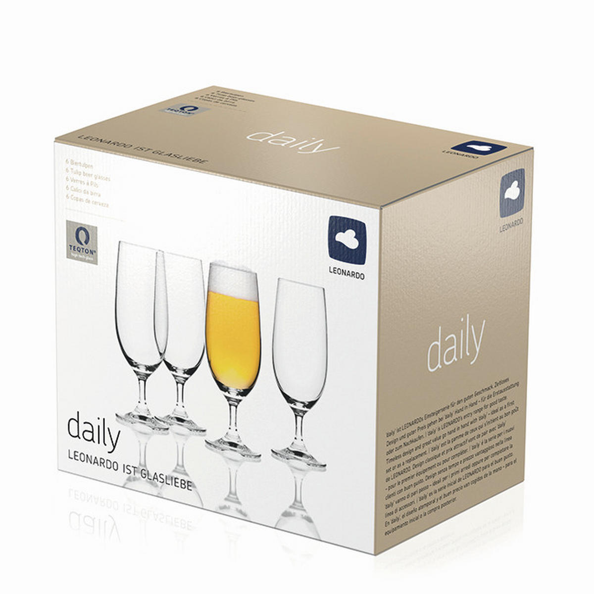 GLÄSERSET Daily  6-teilig  - Klar, Basics, Glas (19/7,5cm) - Leonardo