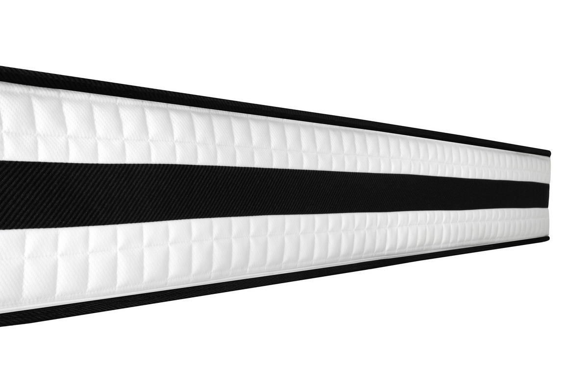 BOXSPRINGMATRATZE NOIR H3, 90/200 cm, Höhe ca.:  - Schwarz/Weiß, Basics, Textil (90/200cm) - Livetastic