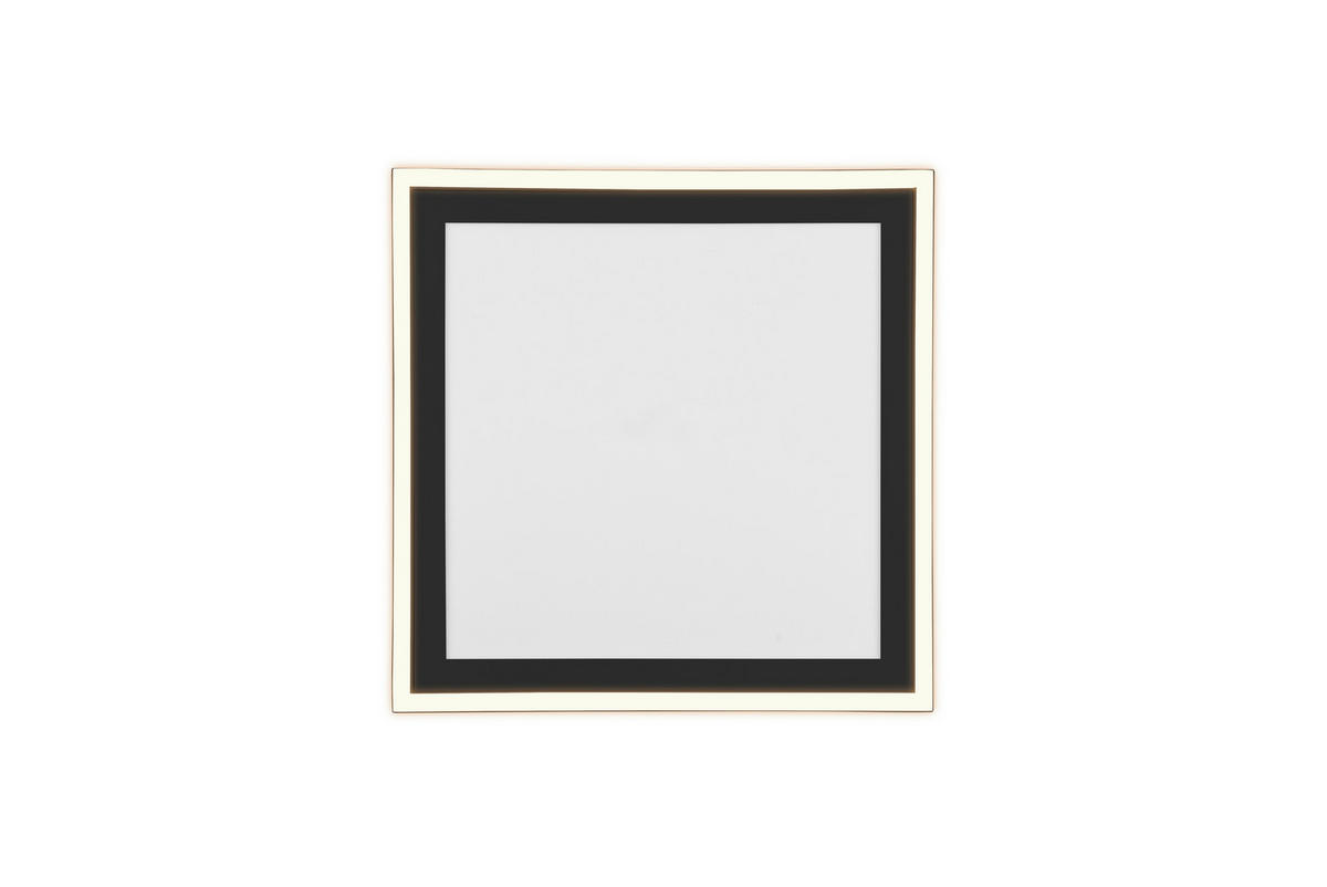 PLAFONIERĂ CU LED - negru, Konventionell, plastic (43/43/3,5cm)