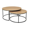 SOFFBORD SET i trä, metall 85/70/85/70/45/36,5 cm  - svart/ekfärgad, Design, metall/trä (85/70/85/70/45/36,5cm) - Niels Andersson