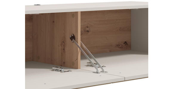 HÄNGELOWBOARD Kaschmir, Eiche Artisan  - Kaschmir/Eiche Artisan, Basics, Holzwerkstoff (154/32/41,5cm) - Carryhome