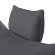 ECKSOFA in Flachgewebe Anthrazit  - Anthrazit/Schwarz, MODERN, Textil/Metall (173/297cm) - Carryhome