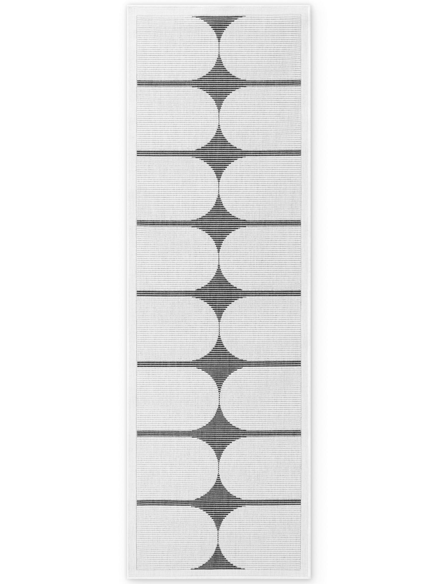 LÄUFER 80/250 cm Duet  - Schwarz/Weiß, Design, Kunststoff (80/250cm) - Hanse Home