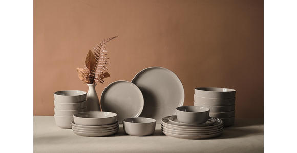 KOMBISERVICE Colori grigio 24-teilig  - Grau, Trend, Keramik - Novel