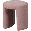 HOCKER in Textil Rosa  - Rosa, Design, Textil (45/47/45cm) - Livetastic
