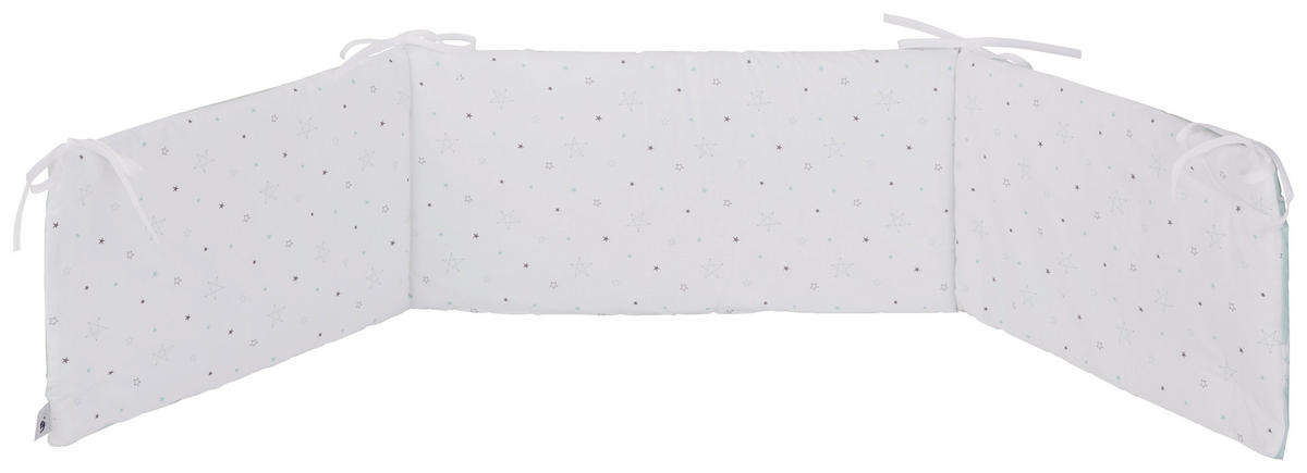 GITTERBETTSET - Weiss/Mintgrün, Basics, Textil - Zöllner