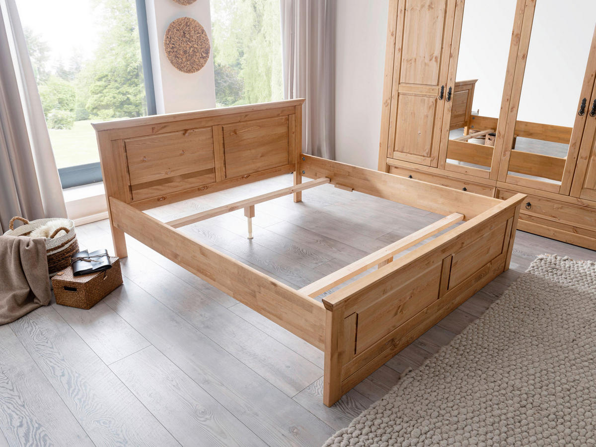 BETT 180/200 cm  in Eichefarben  - Eichefarben, KONVENTIONELL, Holz (180/200cm) - Livetastic