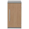AKTENSCHRANK 40/76,5/43 cm  - Eichefarben/Grau, KONVENTIONELL, Holzwerkstoff (40/76,5/43cm) - Moderano