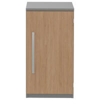 AKTENSCHRANK Grau, Eichefarben  - Eichefarben/Grau, KONVENTIONELL, Holzwerkstoff (40/76,5/43cm) - Moderano