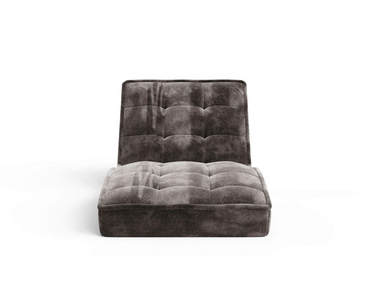RELAXLIEGE Chenille Dunkelbraun  - Dunkelbraun/Schwarz, MODERN, Kunststoff/Textil (73/79/170cm) - Milino
