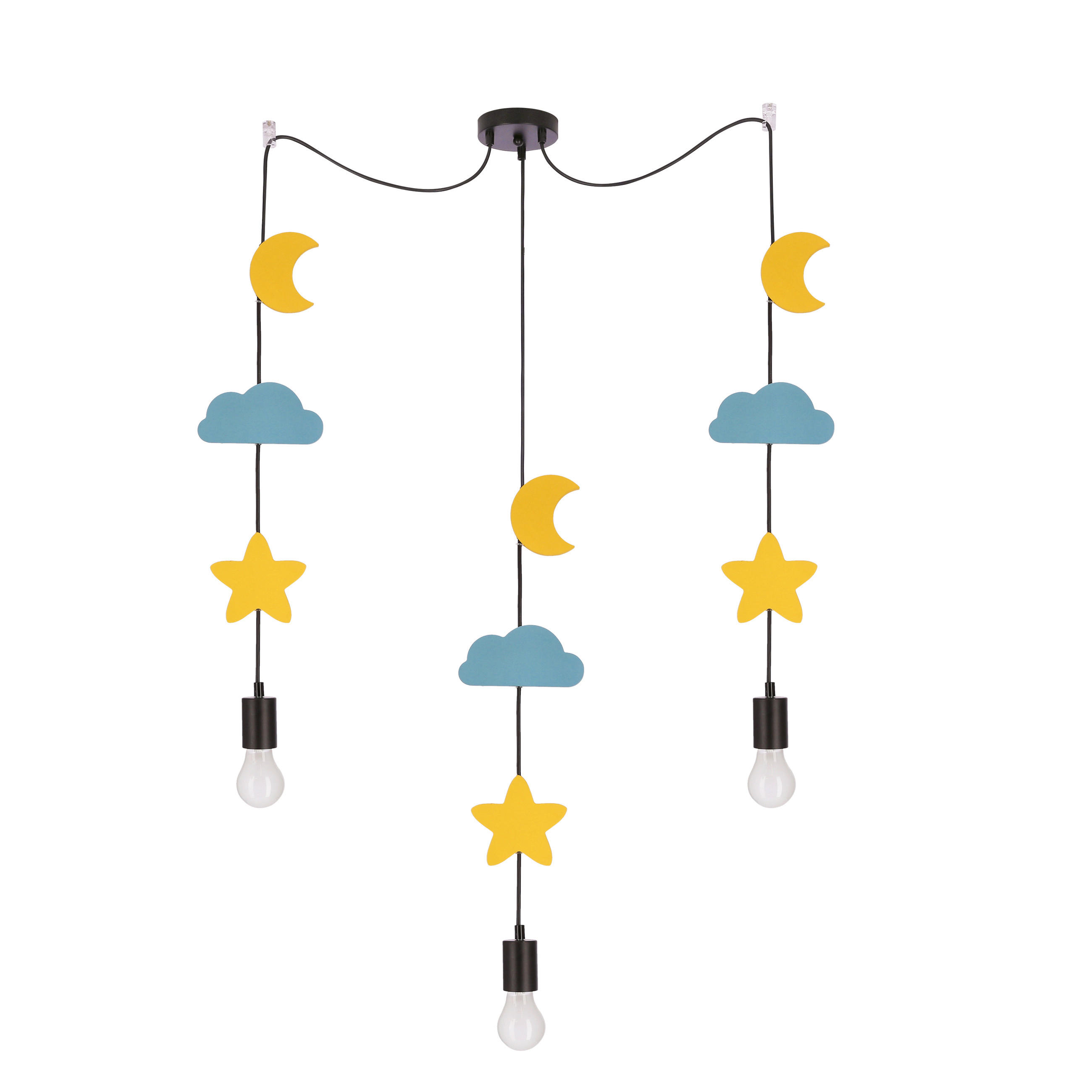 HÄNGLAMPA FÖR BARN Trio 15/100/100 cm  - multicolor, Klassisk, metall (15/100/100cm)