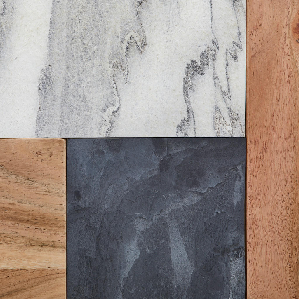 Thumbnail - Livetastic Sideboard, Anthrazit, Weiß, Akazie, Holz, Stein, Akazie, massiv,vollmassiv,vollmassiv, 2 Fächer, 170x80x40 cm...