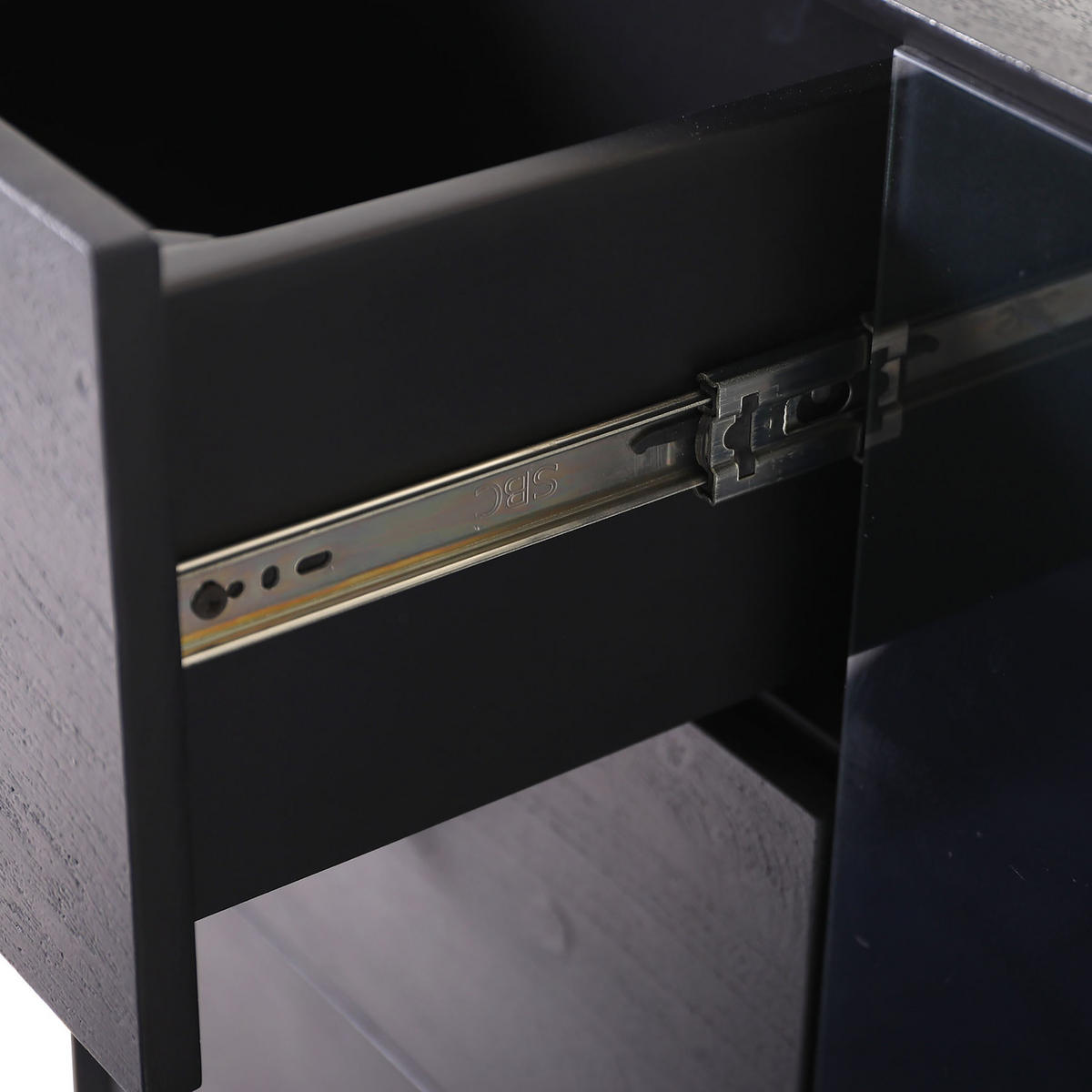 SIDEBOARD INIZIO  in 170/80/42 cm  - Schwarz, MODERN, Glas/Holz (170/80/42cm) - Livetastic