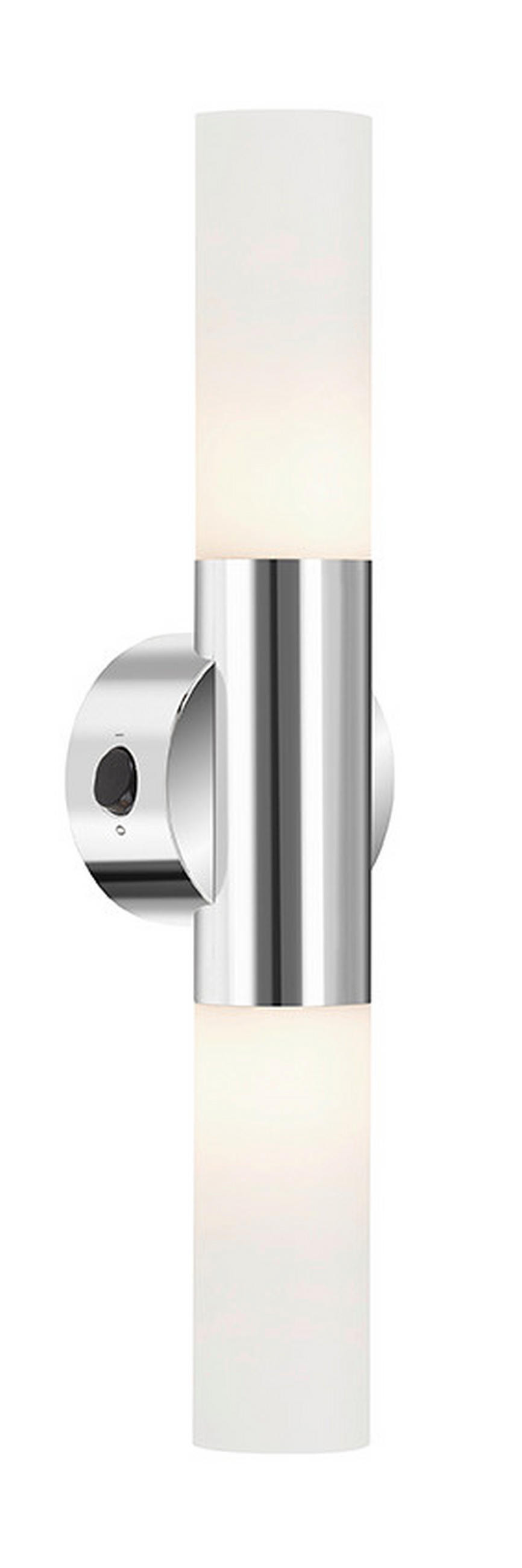 BADEZIMMER-WANDLEUCHTE Modern 33/7,5/6 cm    - Chromfarben, KONVENTIONELL, Kunststoff (33/7,5/6cm) - Briloner