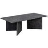 COUCHTISCH 140/70/42 cm rechteckig Schwarz  - Schwarz/Braun, Design, Stein (140/70/42cm) - Livetastic