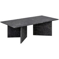 COUCHTISCH in Stein 140/70/42 cm  - Schwarz/Braun, Design, Stein (140/70/42cm) - Livetastic