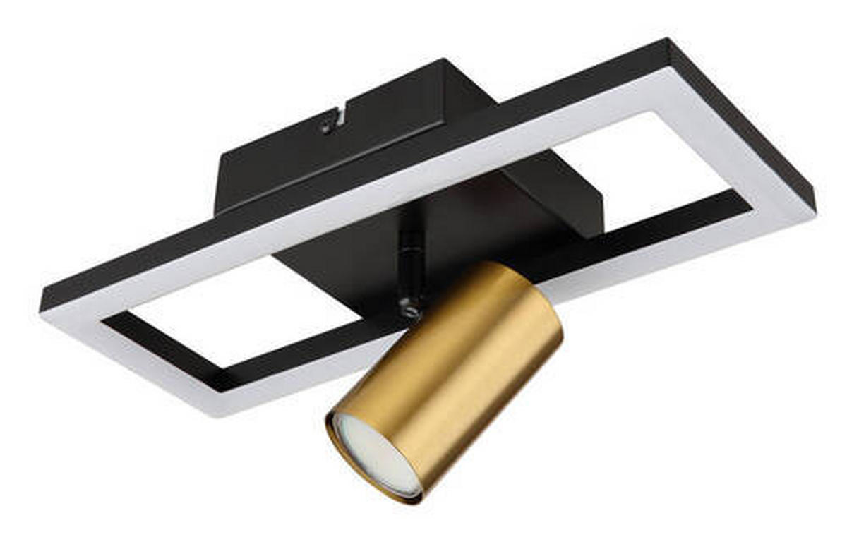 APLICĂ DE PERETE CU LED - opal/negru, Design, plastic/metal (13/15/35cm) - Globo