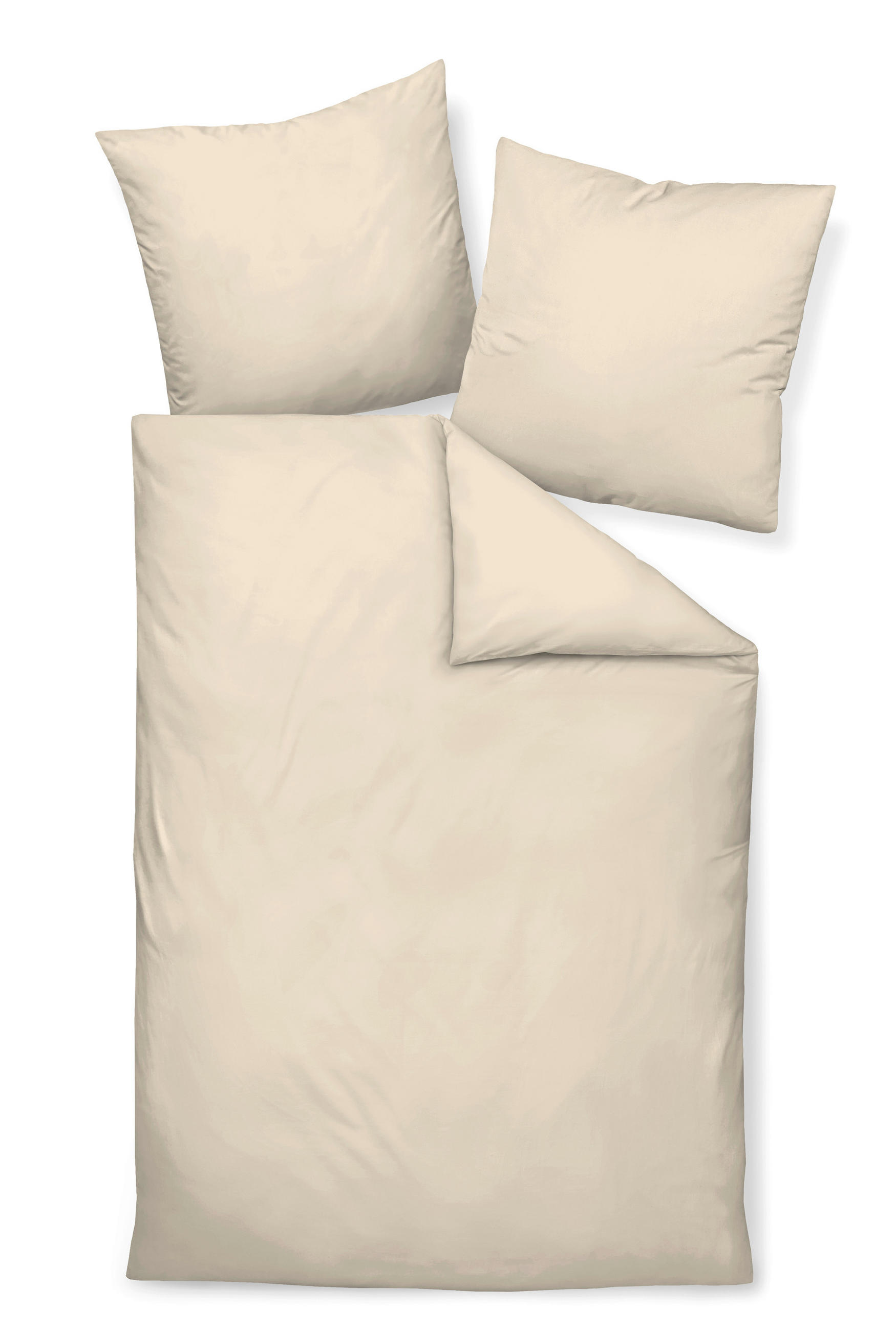 BETTWÄSCHE Giacomo Makosatin 200/220 cm  - Creme, Basics, Textil (200/220cm) - Janine