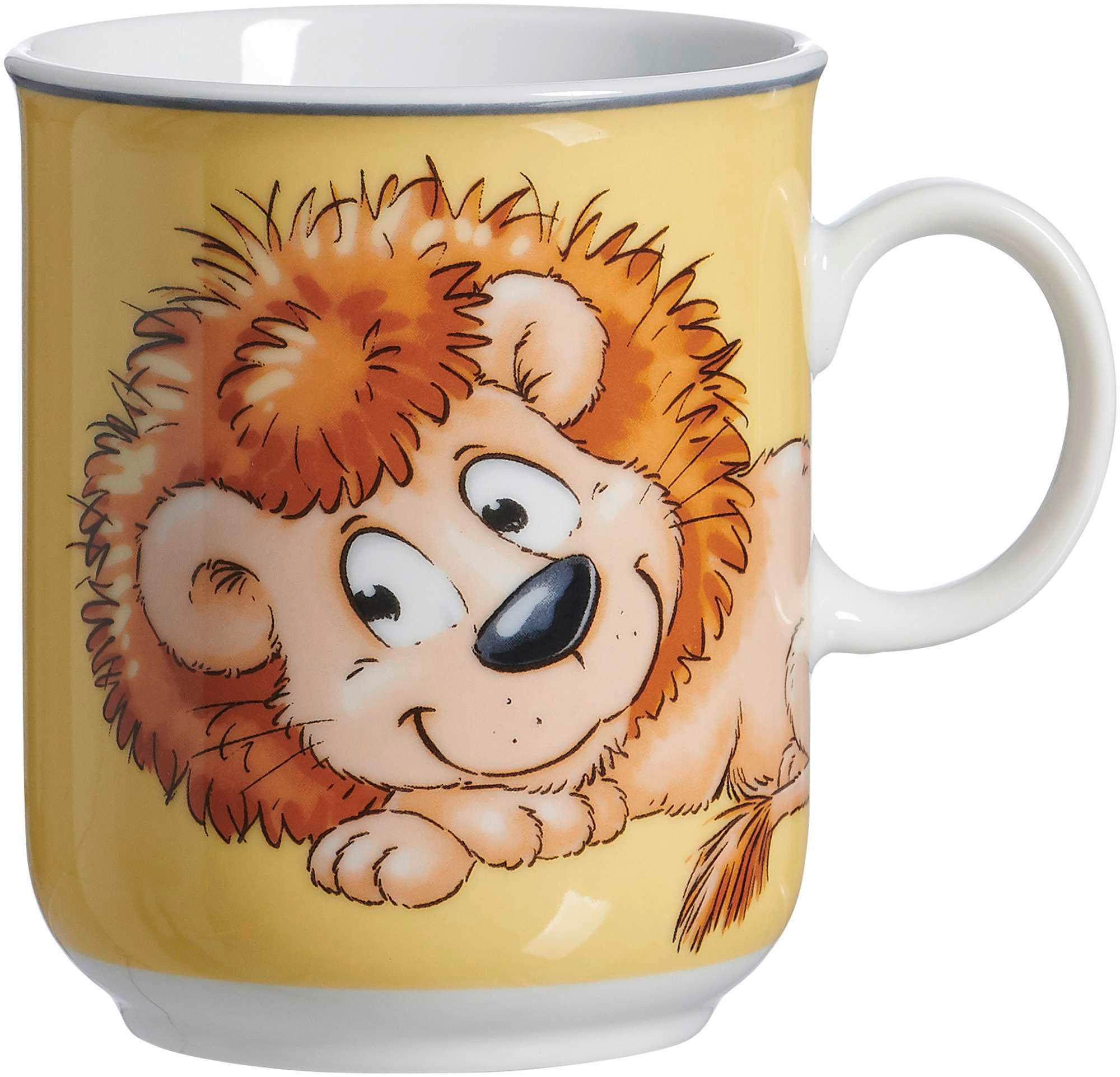 KINDERBECHER HAPPY ZOO  - Gelb/Weiß, Basics, Keramik (11/8/9cm) - Ritzenhoff Breker