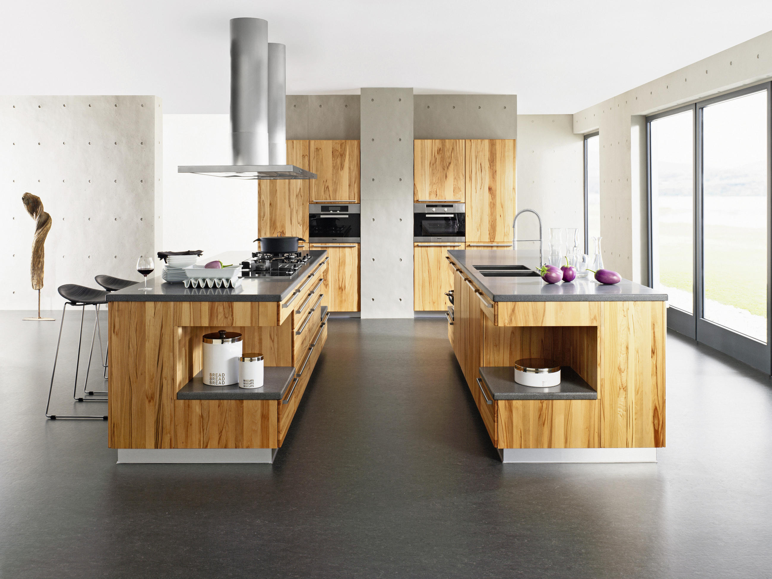 EINBAUKÜCHE RONDO  - Design, Holz - Team 7