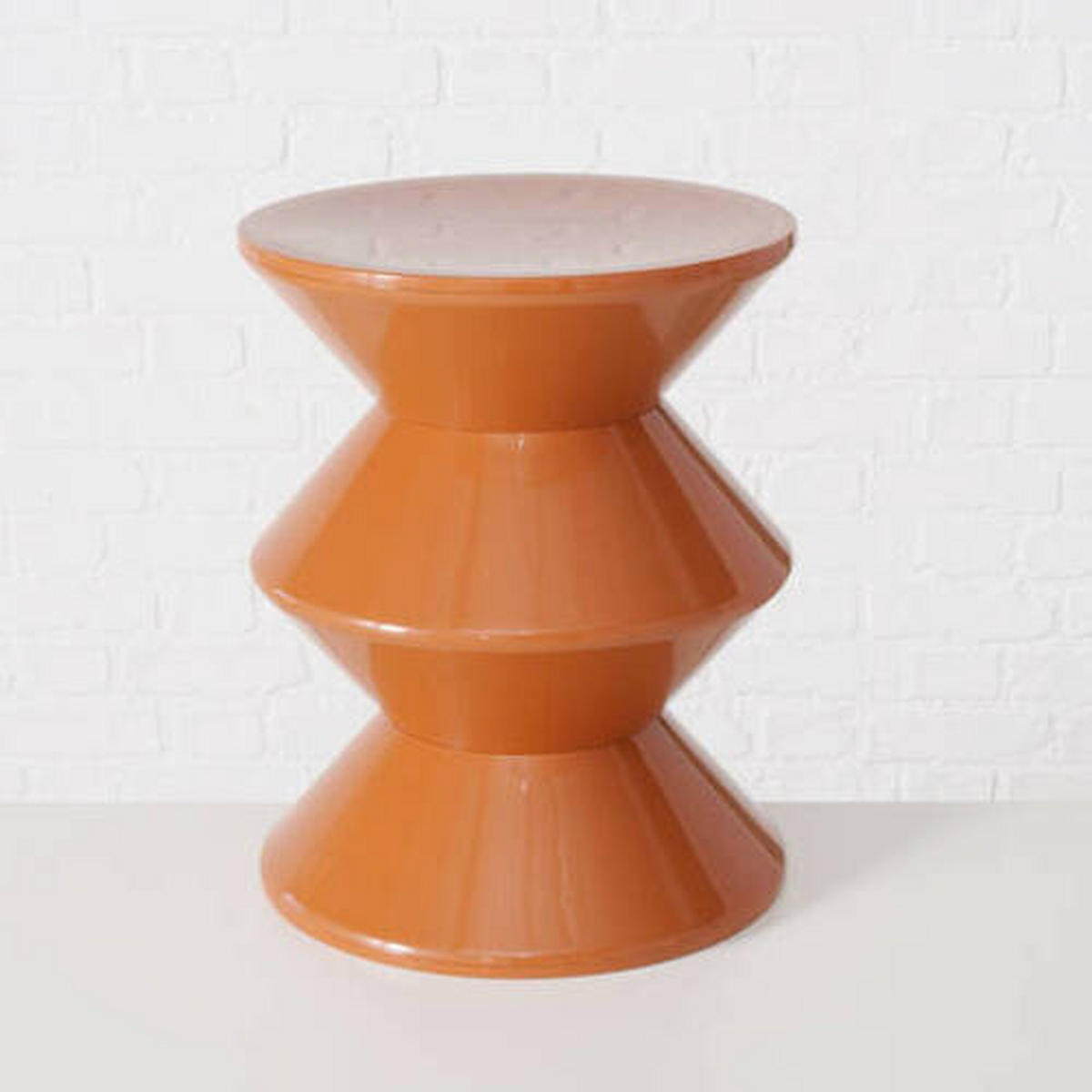 BEISTELLTISCH Orange rund  - Orange, Basics, Kunststoff (36/45cm) - Boltze Home