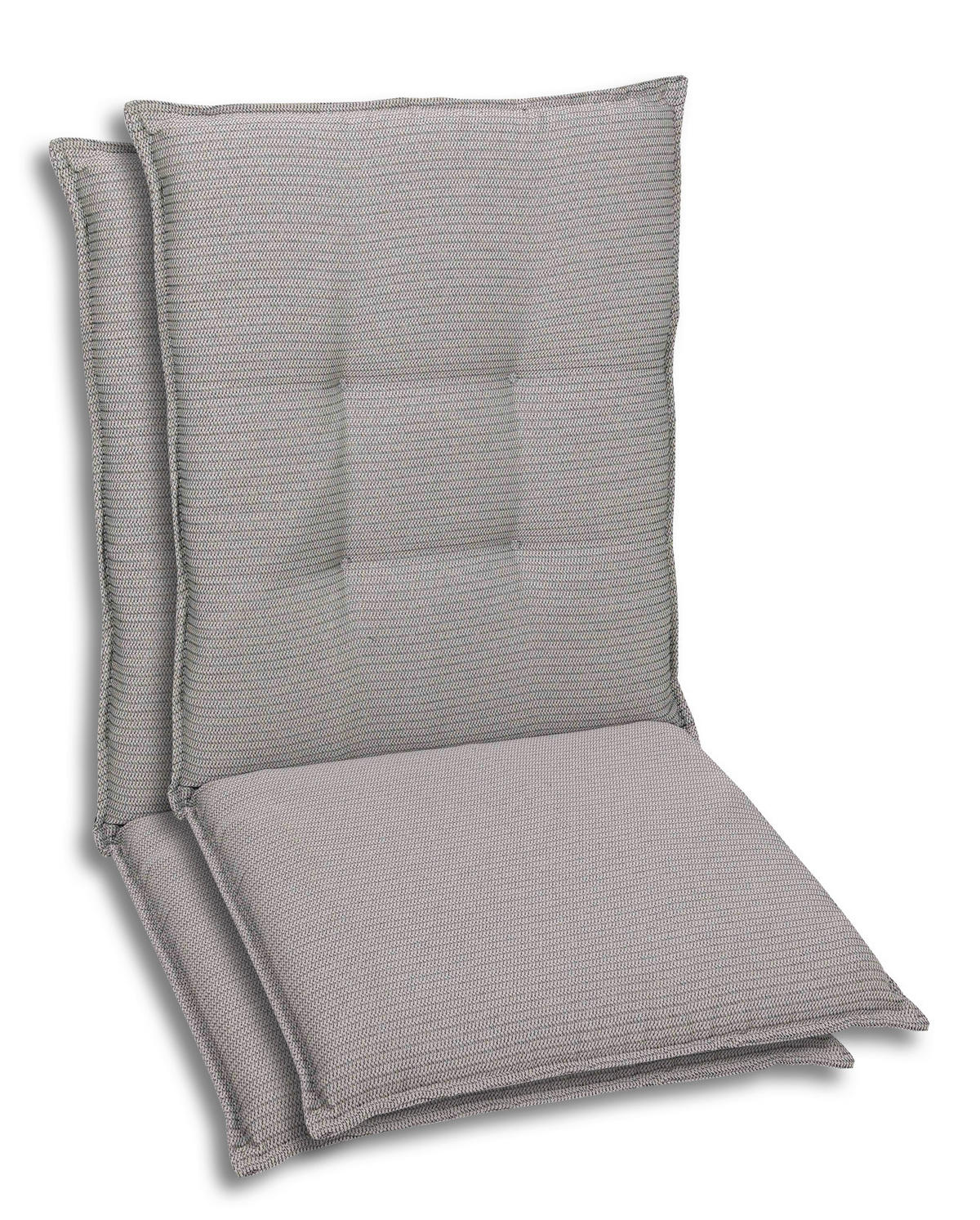 SESSELAUFLAGENSET meliert  - Grau, Basics, Textil (50/7/108cm)