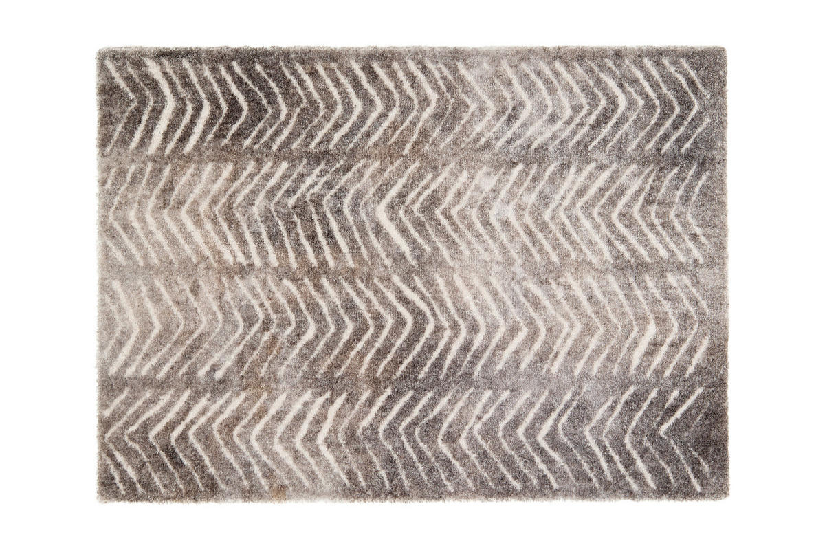FUSSMATTE - Taupe/Creme, Design, Textil (67/100cm) - Schöner Wohnen