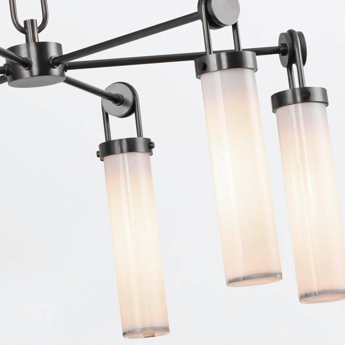 KRONLEUCHTER 75,2/81,7 cm   - Bronzefarben, KONVENTIONELL, Glas/Metall (75,2/81,7cm) - Elstead Lighting