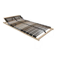 LATTENROST 140/200 cm Kopfteil, Mittelzone verstellbar, Birke  - Anthrazit/Silberfarben, Basics, Holz (140/200cm) - MID.YOU