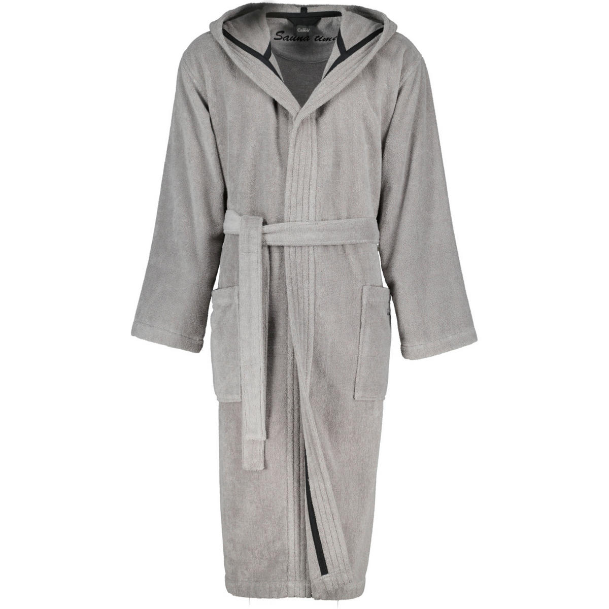 BADEMANTEL M Damen  - Grau, Basics, Textil (Mnull) - Cawoe