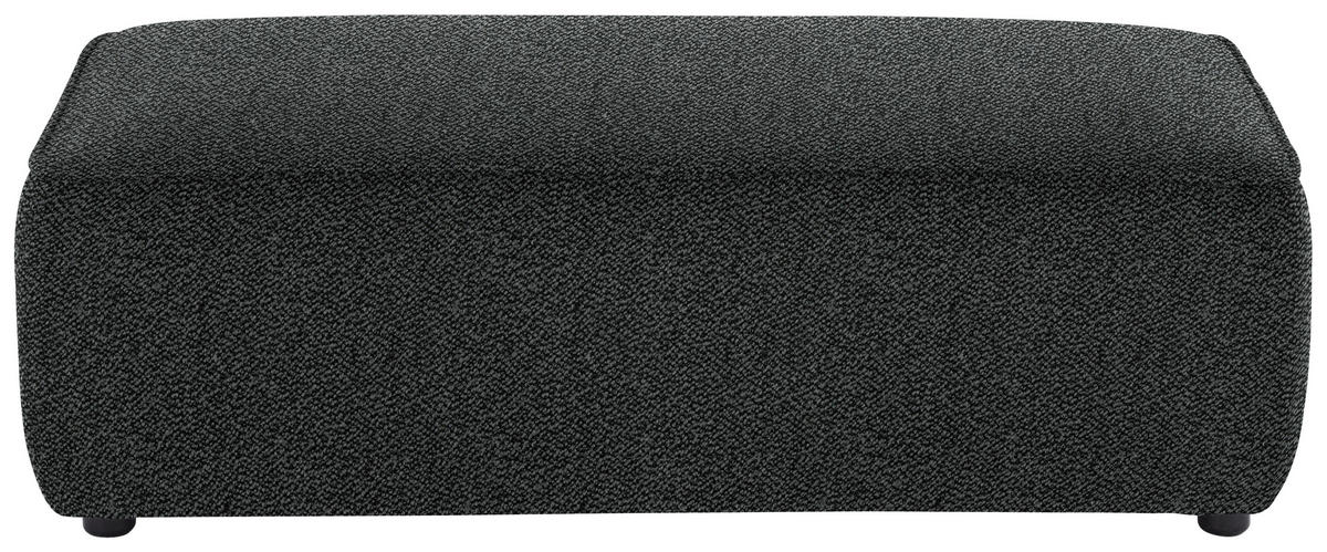 ECKSOFA in Flachgewebe Anthrazit  - Anthrazit/Schwarz, Design, Kunststoff/Textil (164/341cm) - W.Schillig
