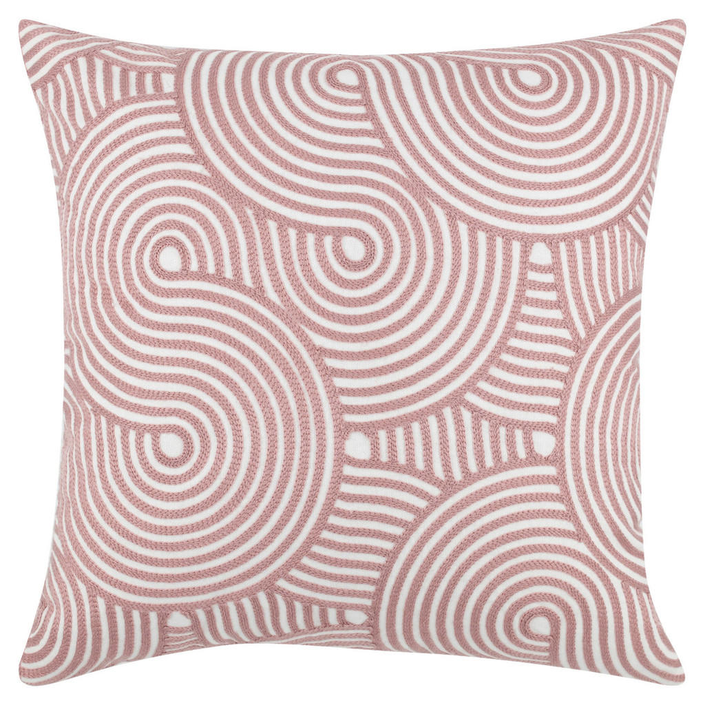 Zierkissen Jessie 45x45 Cm Polyester Rosa Mit Zipp