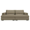 BIGSOFA in Chenille Taupe  - Taupe/Schwarz, Design, Textil (223/80/158cm) - Lomoco