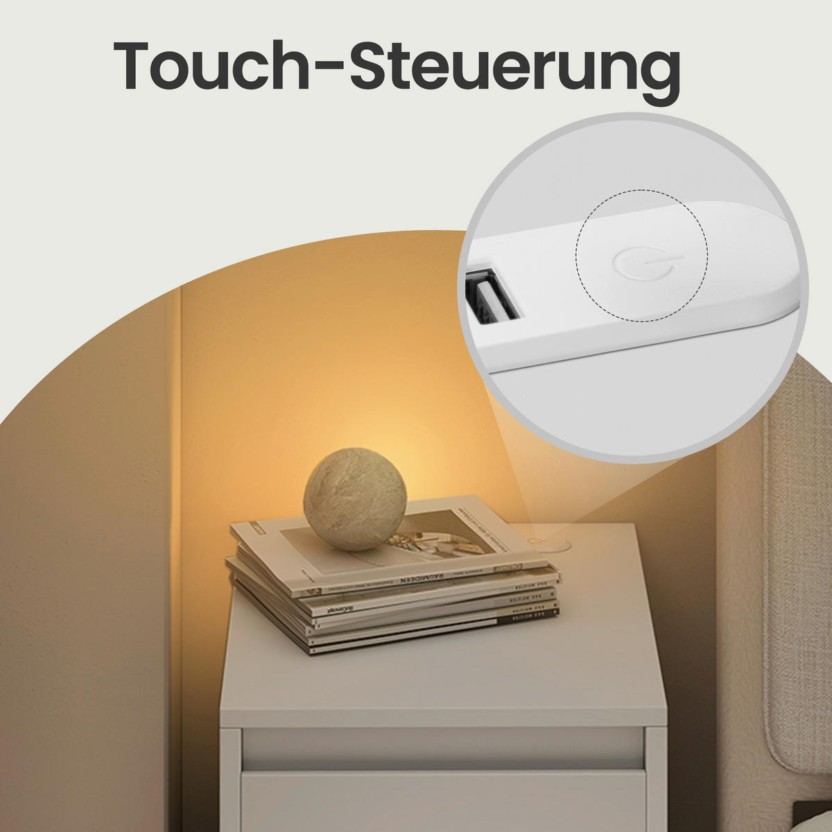 NACHTSCHRANK 25/59,5/30 cm  - Weiß, KONVENTIONELL, Holzwerkstoff (25/59,5/30cm) - Boxxx