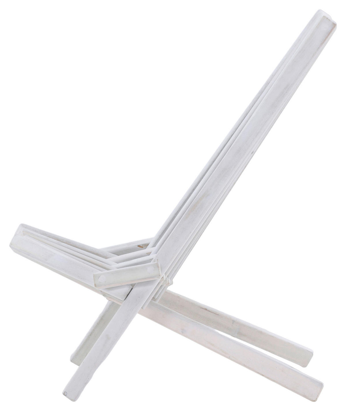 STRANDSTUHL Akazie Weiß  - Weiß, KONVENTIONELL, Holz (57/79/73cm) - Gardenson