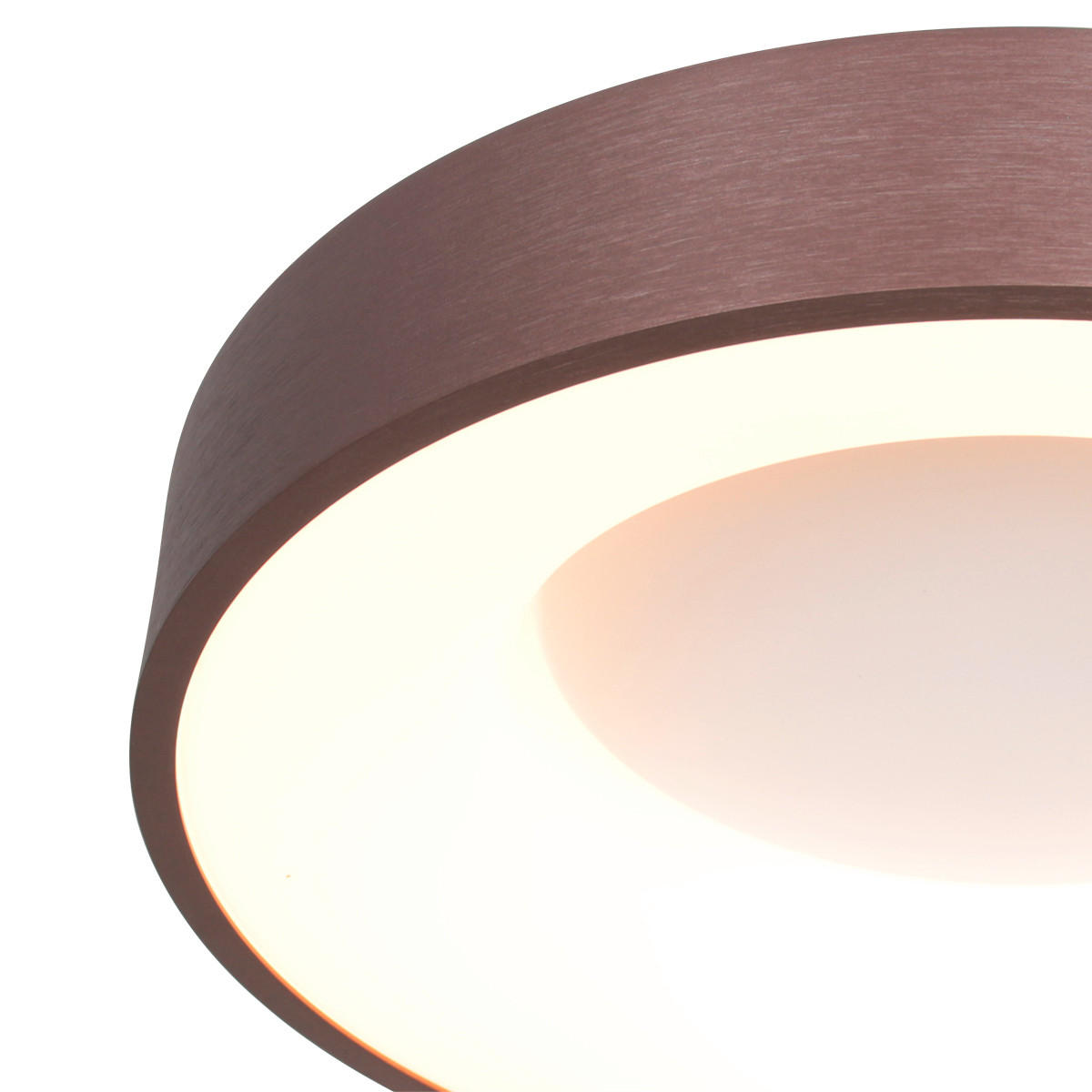 LED-DECKENLEUCHTE Ringlede 48/9 cm   - Bronzefarben, Basics, Kunststoff/Metall (48/9cm)