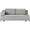 SCHLAFSOFA Bouclé Hellgrau  - Hellgrau/Naturfarben, Design, Holz/Textil (211/88/102cm) - Niels Andersson