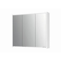 SPIEGELSCHRANK 80/71,4/15,2 cm  - Chromfarben/Weiß, KONVENTIONELL, Glas/Holz (80/71,4/15,2cm) - Xora