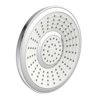 DUSCHKOPF   - Chromfarben, Design, Kunststoff (22,5/22,5/10cm) - Schütte