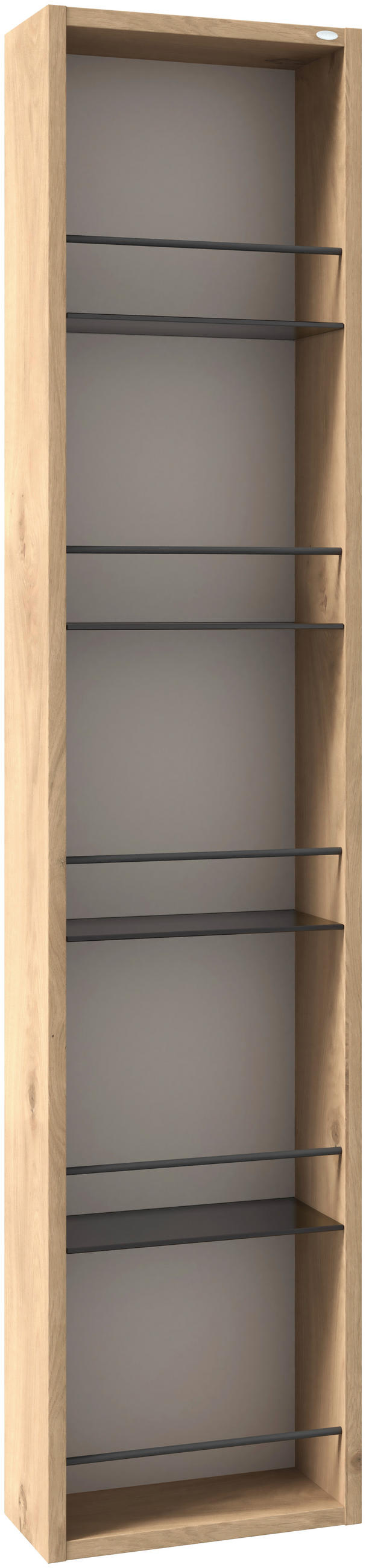 BADEZIMMERREGAL 35/160/16 cm  - Taupe/Wildeiche, LIFESTYLE, Glas/Holz (35/160/16cm) - Voglauer