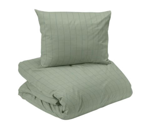 PÅSLAKANSET satin 150/210 cm  - grön, Basics, textil (150/210cm)