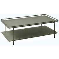 COUCHTISCH 110/55/34 cm rechteckig Olivgrün  - Olivgrün, Basics, Metall (110/55/34cm) - Xora