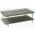 COUCHTISCH 110/55/34 cm rechteckig Olivgrün  - Olivgrün, Basics, Metall (110/55/34cm) - Xora