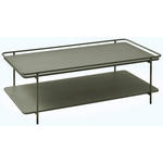 COUCHTISCH 110/55/34 cm rechteckig Olivgrün  - Olivgrün, Basics, Metall (110/55/34cm) - Xora