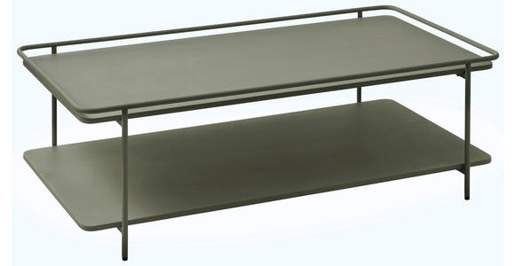 COUCHTISCH 110/55/34 cm rechteckig Olivgrün - Olivgrün, Basics, Metall (110/55/34cm) - Xora