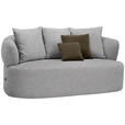 2-SITZER-SOFA in Bouclé Taupe  - Taupe/Schwarz, MODERN, Kunststoff/Textil (177/86/105cm) - Hom`in