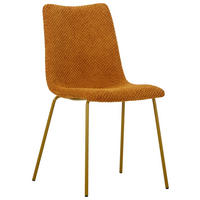 STUHL Webstoff Orange  - Orange, Design, Textil/Metall (45/86,5/57cm) - home24