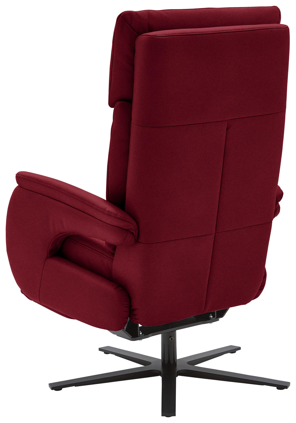 RELAXSESSEL in Textil Rot  - Rot/Schwarz, Design, Textil/Metall (70/117/85cm) - Dieter Knoll