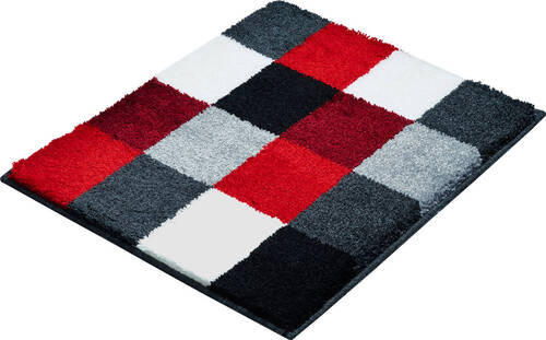 BIDET-VORLEGER Rot, Schwarz, Weiß 50/60 cm  - Rot/Schwarz, Basics, Kunststoff/Textil (50/60cm) - Grund