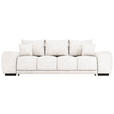 BIGSOFA Chenille Creme  - Creme/Schwarz, KONVENTIONELL, Kunststoff/Textil (266/89/104cm) - Carryhome